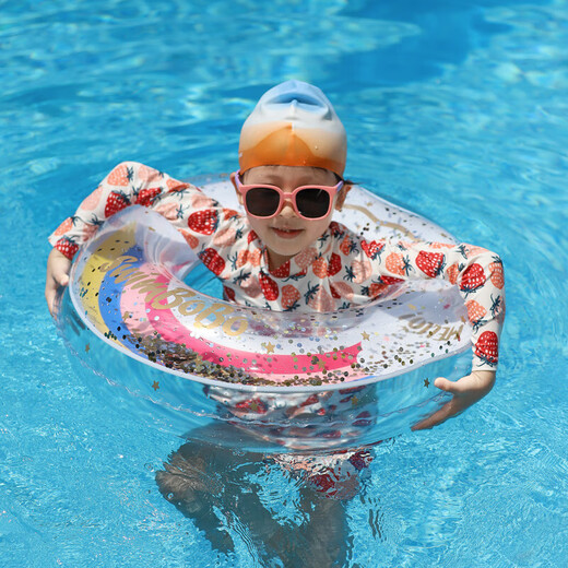 swimbobo儿童游泳圈男女童学游泳训练腋下圈初学者加厚救生圈K5103-M码	
