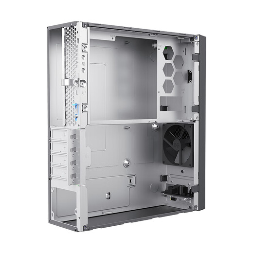 游戏帝国（GAMEMAX）商祺S5商用桌面8L电脑机箱电源套装EMI信创（可定制/matx/蜂窝散热面板/275W/配风扇）