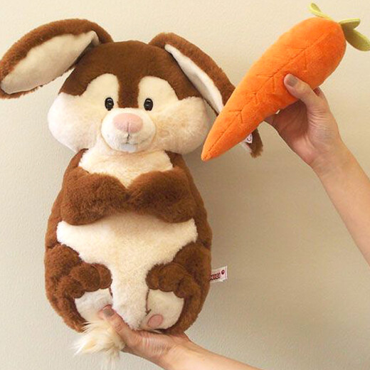 NICI birthday gift girl doll pillow doll rabbit carrot cushion plush toy cute doll for girls