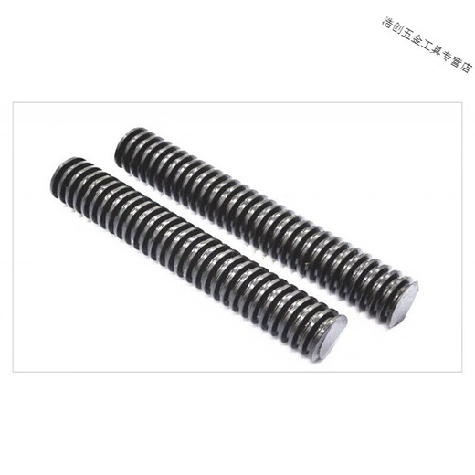 Fantasy high-strength trapezoidal screw T-shaped buckle screw rod building square buckle coarse thread screw coarse thread thread stud T16*4*1 with 4 hexagonal nuts