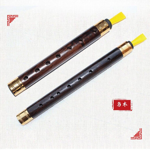 【好物分享】乌木管子初学者管子G A E C 降 B D调催泪管演奏管子乐器 大F调【塑料+芦苇+6】