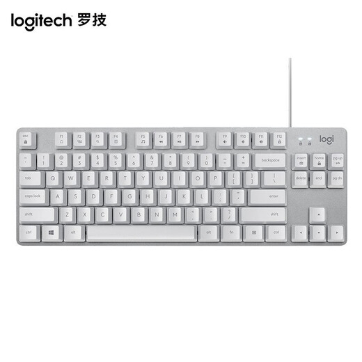 罗技（Logitech） K835有线机械键盘 商务办公键盘 电脑笔记本键盘 84键布局 白色青轴 白色青轴 99成新