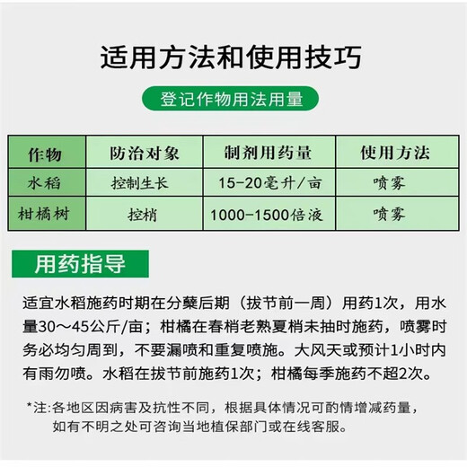 Jianpai Uniconazole pesticide, citrus and lychee shoot control flower promoter, control shoot growth hormone, control the growth of pepper, old drug dicloconazole 1000g