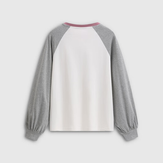 Gap Women's 2025 Autumn New Cotton Washed Offset Logo Loose Long-Sleeved Casual Top 792651