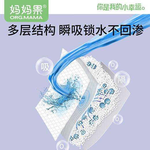 妈妈果（org.mama）婴儿隔尿垫一次性防水透气新生儿宝宝护理垫儿童纸尿片大尺寸尿垫 铂金装【55片】35*45cm