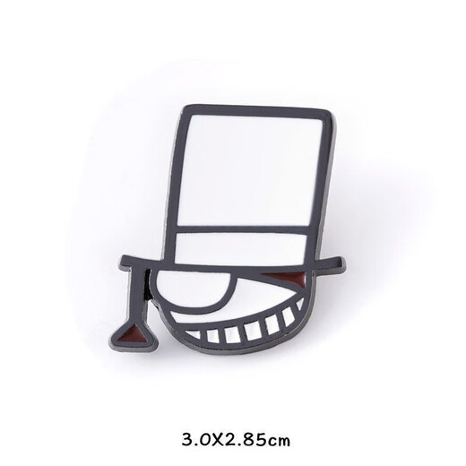 Detective Conan peripheral badges cartoon anime Kidd metal badge couple Japanese and Korean small brooch bag pendant trailer Kidd