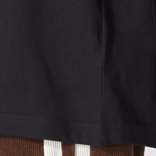 阿迪达斯 （adidas）短袖T恤男士2025夏季新款针织透气宽松舒适休闲运动服纯色刺绣 IC9793黑色 L