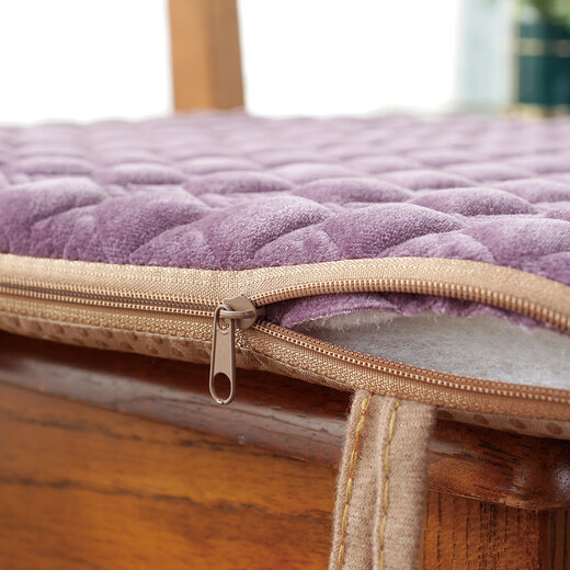 Frangomu cushion home dining chair cushion chair butt cushion winter thickened non-slip European dining table and chair cushion stool cover seat cushion Manbuyi-Coffee 43X45cm universal size single piece