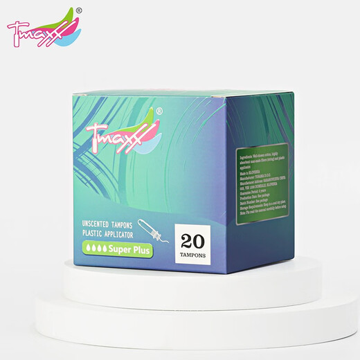 Tmaxx Tampon Catheter Type Sanitary Sanitary Cotton Cotton tonty Stick Menstruation Tampon Tampon Sanitary Tampon Farmed dans un grand tampon à flux (facile à transporter Style) avec une grande quantité de 20 pièces