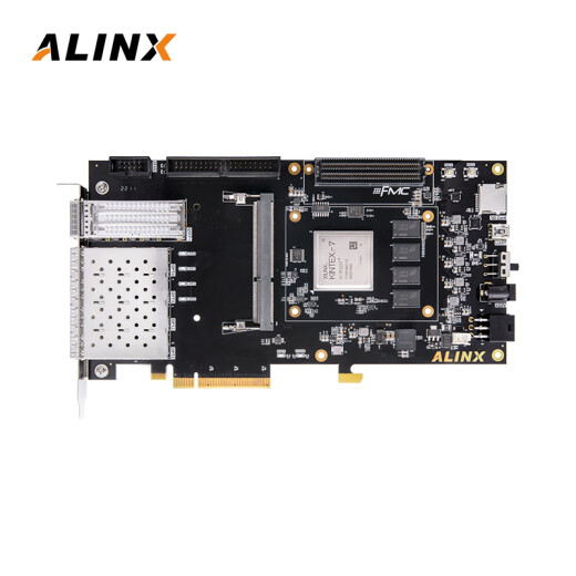 
ALINX Black Gold xilinx FPGA Development Board k7 Kintex7 7325 PCIE Data Acceleration Card QSFP+Fiber Optical Communication FMC Video Image Acquisition XC7K325T AX7325B AN9767 Package