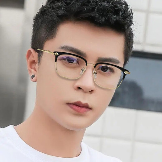 Tofu reading glasses, male and female automatic zoom 100-500 degrees Top ten rankings of anti-blue light reading glasses 50-60 years old, black and gold frame automatic adjustment degree
