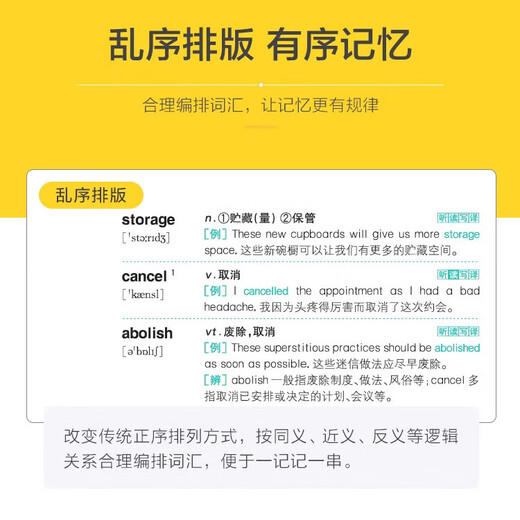 2026-Version des Spark English Level 4-Vokabulars muss in ungeordneter Version auswendig gelernt werden. Neue Version der High-School-Vokabularerweiterung 3500 Wörter für High-School-Schüler der Klassen 1, 2 und 3. Hochfrequente College-Englisch-Level 4-Wörter. Einfache Wörter. Level 4 echte Fragen. Prägnantes Englisch-Level 4-Prüfungsvokabelbuch. Professionelle Affix-Memory-Methode, tragbare Version des Handbuchbuchs. Das Spark English Level 4-Vokabular muss auswendig gelernt werden