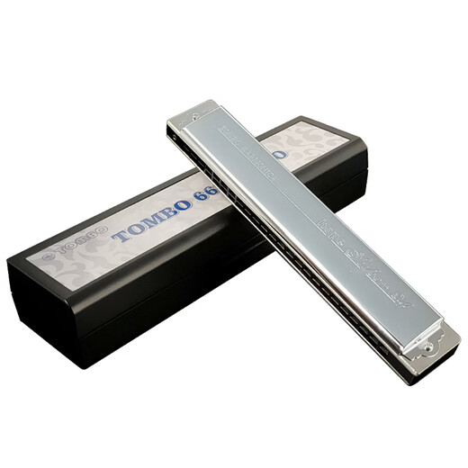 Tongbao Tongbao TOMBO new 6624S PRO 24-hole polyphonic harmonica C-tune performance upgraded electroplating seat plate G-tune