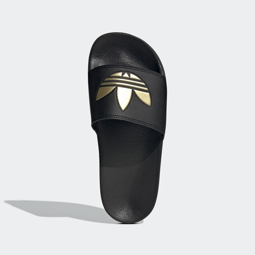 阿迪达斯 （adidas）拖鞋男鞋女鞋情侣款夏季运动拖鞋凉鞋沙滩鞋居 GZ6196黑/暗金/新配色 38