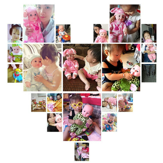 Happy Note Doll Simulation Talking Rag Doll Full Soft Plastic Children's Toy Early Education Doll Doll Princess Birthday Gift JQ-018 Pink Bear (Female) 45CM + 248 Sounds + Free Clothes