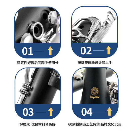 Xinghai monocular primary test grading monocular sound color, excellent nickel plating button, lowering B-module black tube instrument monocular scretching XC-26J