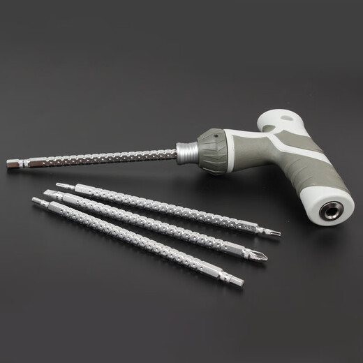 Japanese Fukuoka Cross Screwdriver Set One-shaped Double-head T-shaped Dual-purpose Telescopic Screwdriver Razor Plum Screwdriver FO-9214 Ratchet T-shaped Telescopic Interchange Set