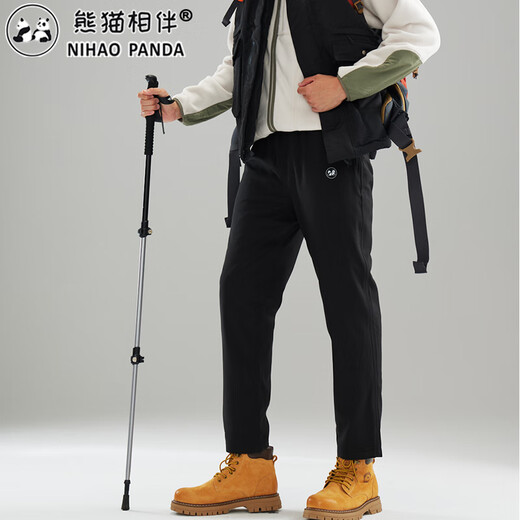 Panda Companion Soft Shell Jacket Down Pants Men's and Women's Velvet Thickened Winter Outdoor Windproof and Waterproof Three-in-One American Mountaineering Pants