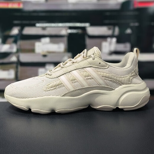 阿迪达斯 （adidas）三叶草男鞋女鞋夏季运动鞋网面透气跑步鞋复古老爹鞋休闲鞋JQ3927 JS3027/米灰 38