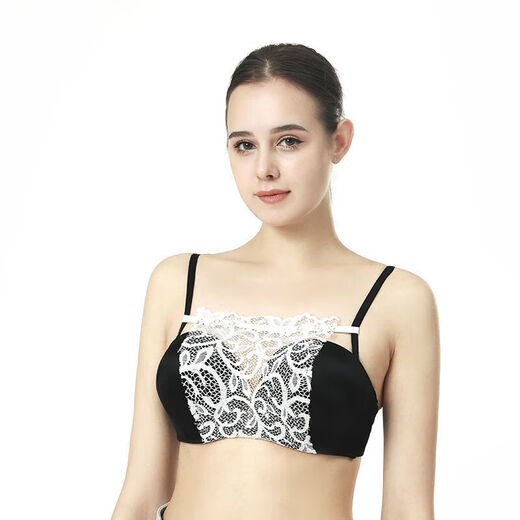 Han Xiuchun 2-piece anti-exposure tube top artifact with summer thin style, versatile lace low-neck breast cover, strapless, white + white-2 pieces, wipes, one size fits all