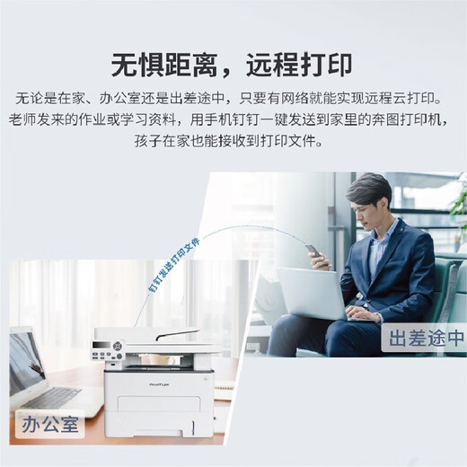 奔图（PANTUM） M7170DW黑白激光多功能一体机  无线自动双面（打印 复印 扫描）三合一 M7170DW 标配打印机 标准版
