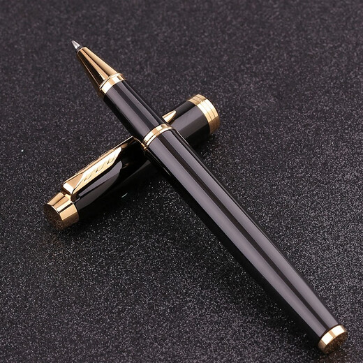 PARKER Ball Ball Pen Gel Pen High-end Gift Student Set Business Gift Customized Engraving Men's and Women's Birthday Graduation Gift Gift Stationery Signature Pen Smooth Writing Practice Pen IM Pure Black Liya Gold Clip Ball Ball Pen