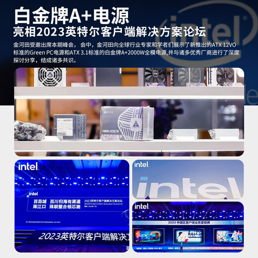 金河田（Golden field）白金A+850W 全白版ATX3.1电脑电源白金认证/全日系电容/12V2*6/稳压5070ti 9070xt显卡/软压纹线