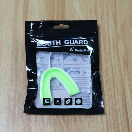 Gu Jianmu Boxen Muay Thai Taekwondo Kampf Sanda Schutzausrüstung Basketball Mundschutz Rugby Hosenträger mit Lanyard Eishockey Lila-Groß (10 Jahre und älter) 014B