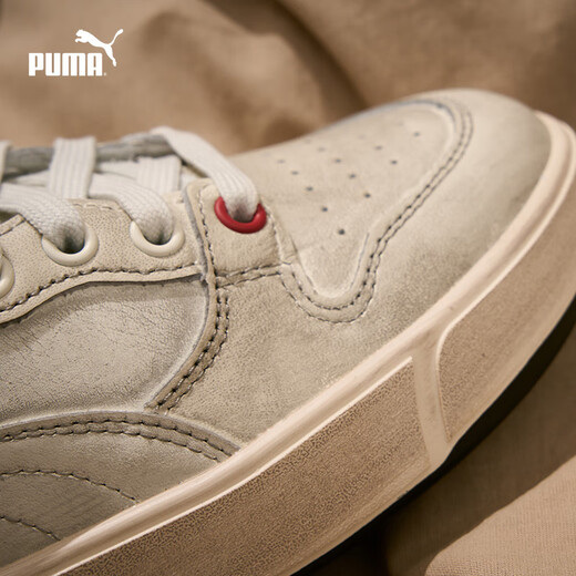 
Puma (PUMA) [Dirty Shoes] Men and Women Low Top Classic Retro Old Casual Board Shoes LX 399254 White-White-Red-01 40