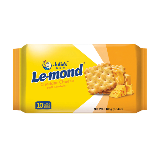 Julie's Malaysia imported Raymond cheese sandwich cracker cheese snacks 180g/bag 2