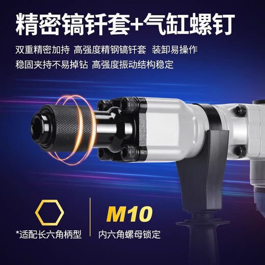 
Dongcheng single-use electric pick, electric hammer, wall dismantling concrete 1600W high power strong industrial-grade grooved water and electricity installation Dongcheng Z1G-FF05-6 [single electric pick] 1050W