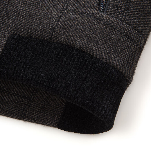 ROMON cotton jacket men's short stand collar thick warm winter business casual jacket men 2167 gray 180