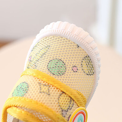 G.DUCK KIDS little yellow duck baby shoes children's mesh front shoes boys shoes girls summer mesh shoes 0-3 toddler shoes yellow size 16 / shoe length 11.5cm