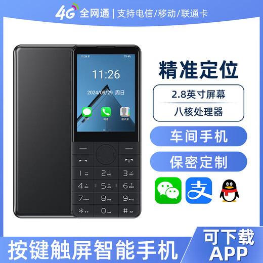 Duowei F22 anti-addiction student mobile phone for junior high school students, WeChat positioning for the elderly, military factory workshop, Internet confidentiality, no camera, smartphone touch screen button machine, porcelain white 2GB+16GB, full Netcom, radio and television, mobile, Unicom and telecommunications version