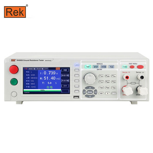MERIK RK9930 CONTRÔLE DE CONTRÔLE DE CONTRÔLE DE RÉSISTANCE D'ÉQUIPEMENT ÉLECTRIQUE ET MÉDICAL TESTER DE SÉCURITÉ 5 pouces Affichage USB RK9930 [3-30A]