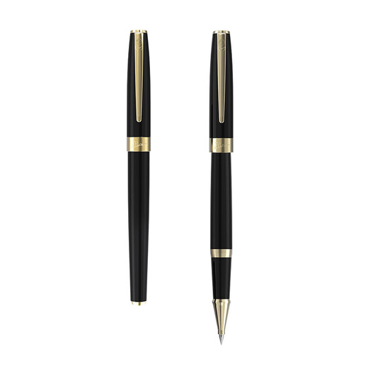 Picasso (pimio) signature pen gift box set Business office orb pen Signature pen Graduation gift for men and women Students adult writing practice 717 bright black gold clip
