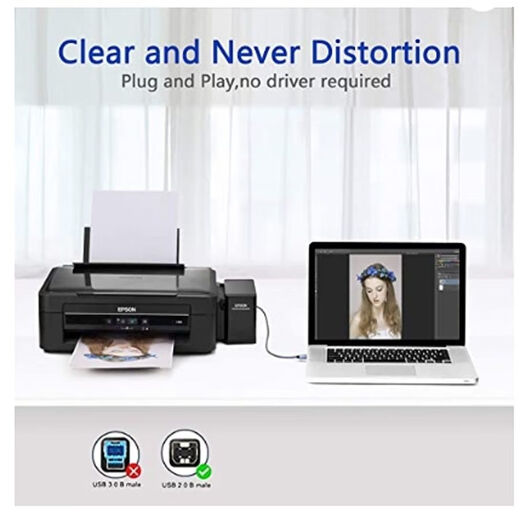 USB printer data cable extension 8 meters computer connection cable printing cable Epson Canon Huipu universal 8M