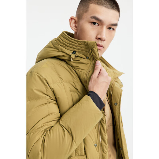 Sieben Wölfe (Septwolves) [Spritzsicher] Down Jacke Casual Outdoor Herrenjacke mit Kapuze mit Kapuze-Down-Jacke 702 (dunkle Aprikosenfarbe) 2xl 185/104a