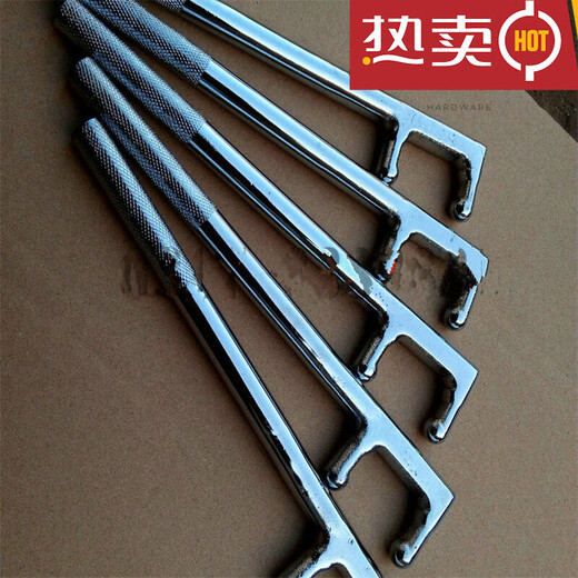 Shifanli F wrench 200-1200mm chrome-plated F-type valve wrench F-type valve wrench F-type wrench Chengjia set of F wrench 15 pieces