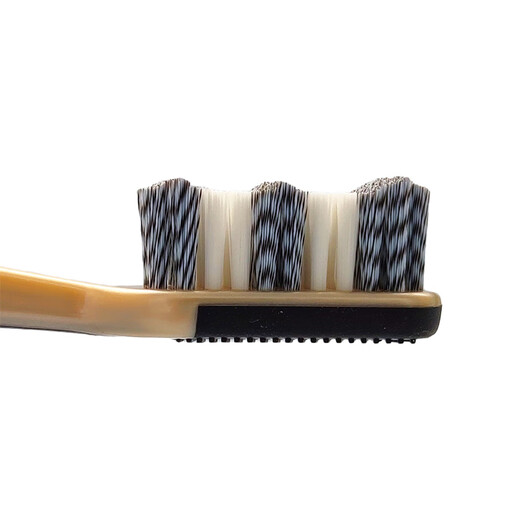 Hard bristle medium hair toothbrush 185B imported spiral antibacterial brush wire anti-slip handle adult home home equipment 12 pieces