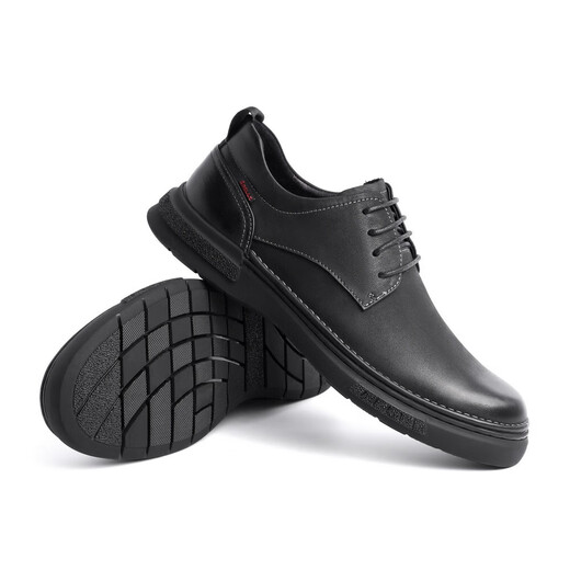 Belle business leather shoes men's shopping mall same style cow leather casual leather shoes A0512CM1 black 2 39
