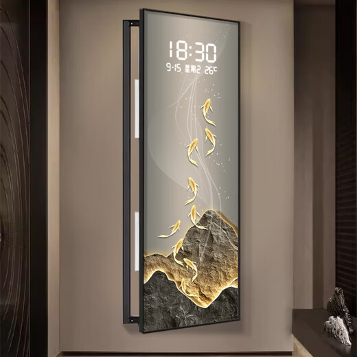 Xiaoxiao peinture horloge luxe Jinshan Jiuyu Jucai Boîte de compteur électrique de grande taille DQ4873 Boîte de commutation électrique de salon Revêtement de peinture suspendue DQ4873 83 pouces 70 * 210cm [peut couvrir 60 * 200]