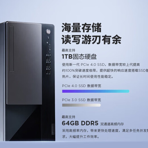 
Lenovo Yangtian T4900K Commercial Office Computer Desktop 2024 14th Generation i7-14700 Industrial Control Host Full Set Upgrade ZL11C Host + 27.0 Ultra-Clear 2K Monitor 32G Memory 2T+512G Solid State 1050Ti-4