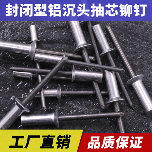 XMSJ closed countersunk head aluminum blind rivets flat head rivets waterproof rivets aluminum alloy blind rivets factory direct sales 4*81000 pieces