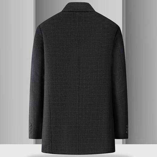 
Dibinze plus fat plus size woolen coat for men's winter high-end wool coat mid-length goose down inner lid