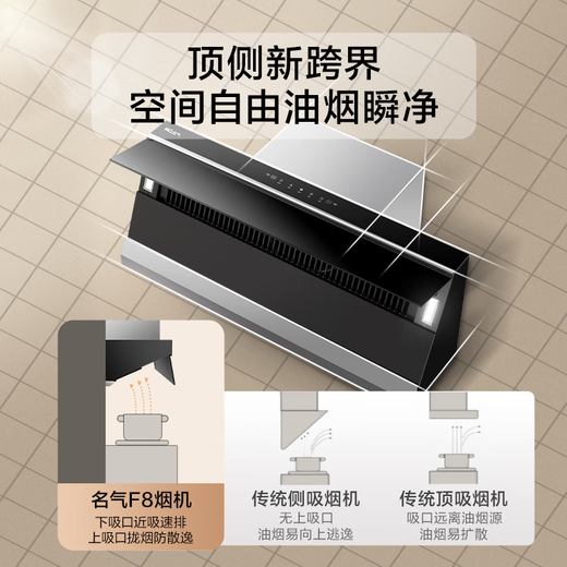 FAME (MQ) [Xinghe] Boss produziert eine Pump-Range-Haube mit einer staatlichen Subvention von 20% der integrierten European Frequency Conversion Cruise 25 Luftvolumen 1050pa Large Saug Haushalt Ultra-dünnem Flachgebett F8