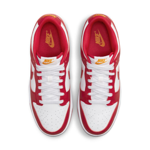 Nike (NIKE) official DUNK LOW men's sneakers retro board shoes autumn rubber sole low top lightweight DD1391 602 fitness red/fitness red/white/college gold 38.5