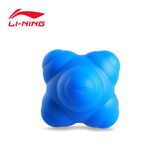 Li Ning LI-NING hexagonal agile reaction ball sensitive ball children and students change direction ball net badminton table tennis training speed agility ball 136 blue