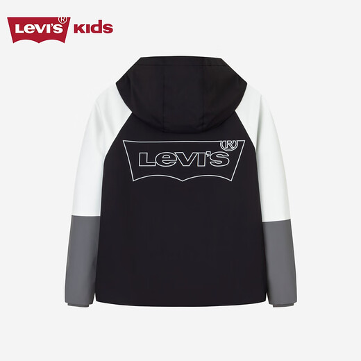Levi s water-repellent and velvet Levi's children's windbreaker for boys and girls, winter children's jacket, cotton top, Black Beauty 150/72 Recommended height 140-152cm