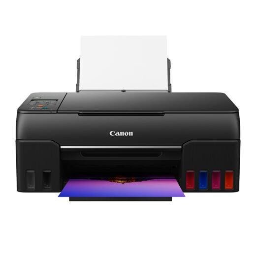 佳能（Canon）G680无线彩色喷墨六色照片打印机复印扫描连供一体机/家用办公/高清照片 G680套餐二【标配+国产墨水1套+相纸】